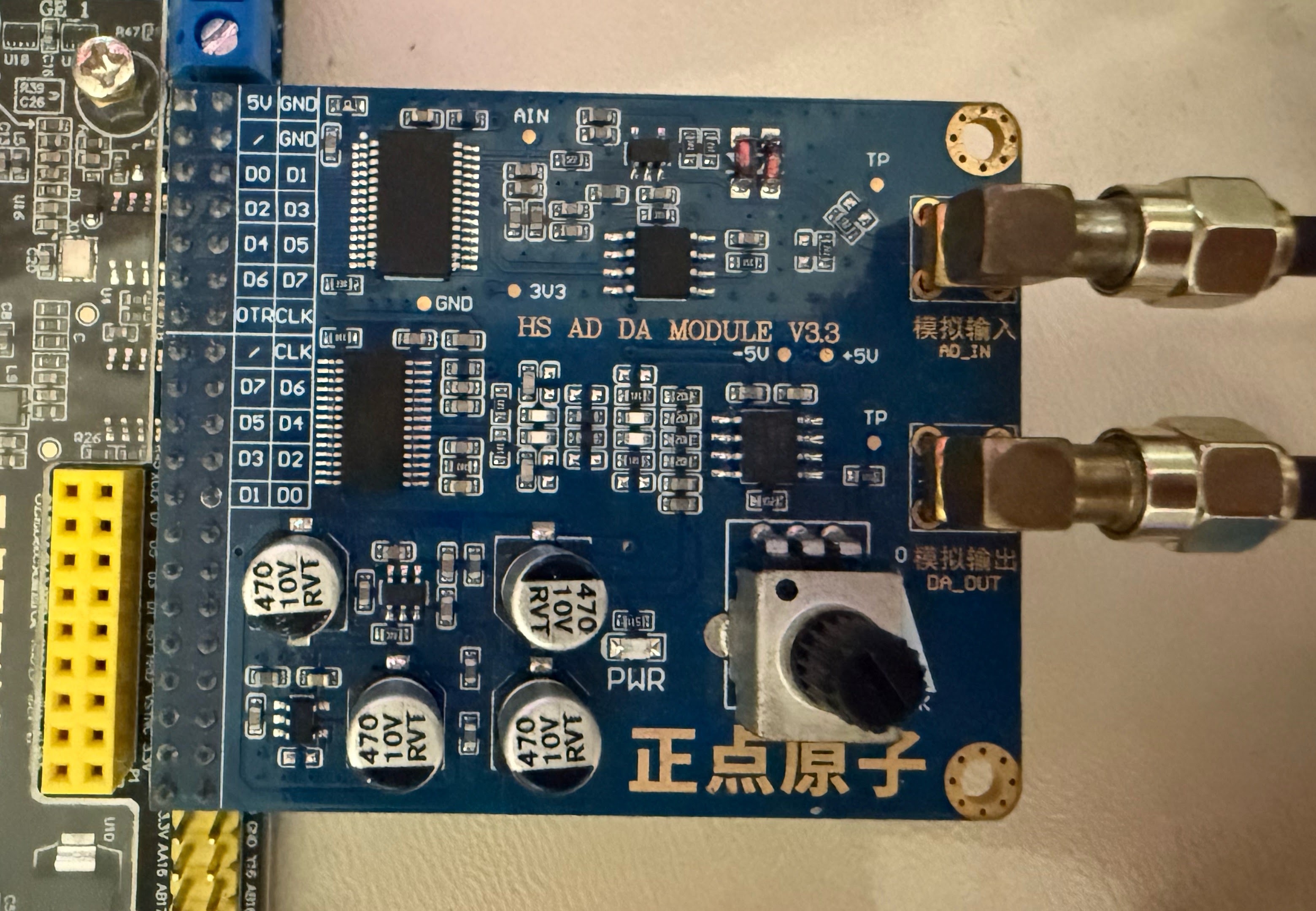 AD/DA module closeup